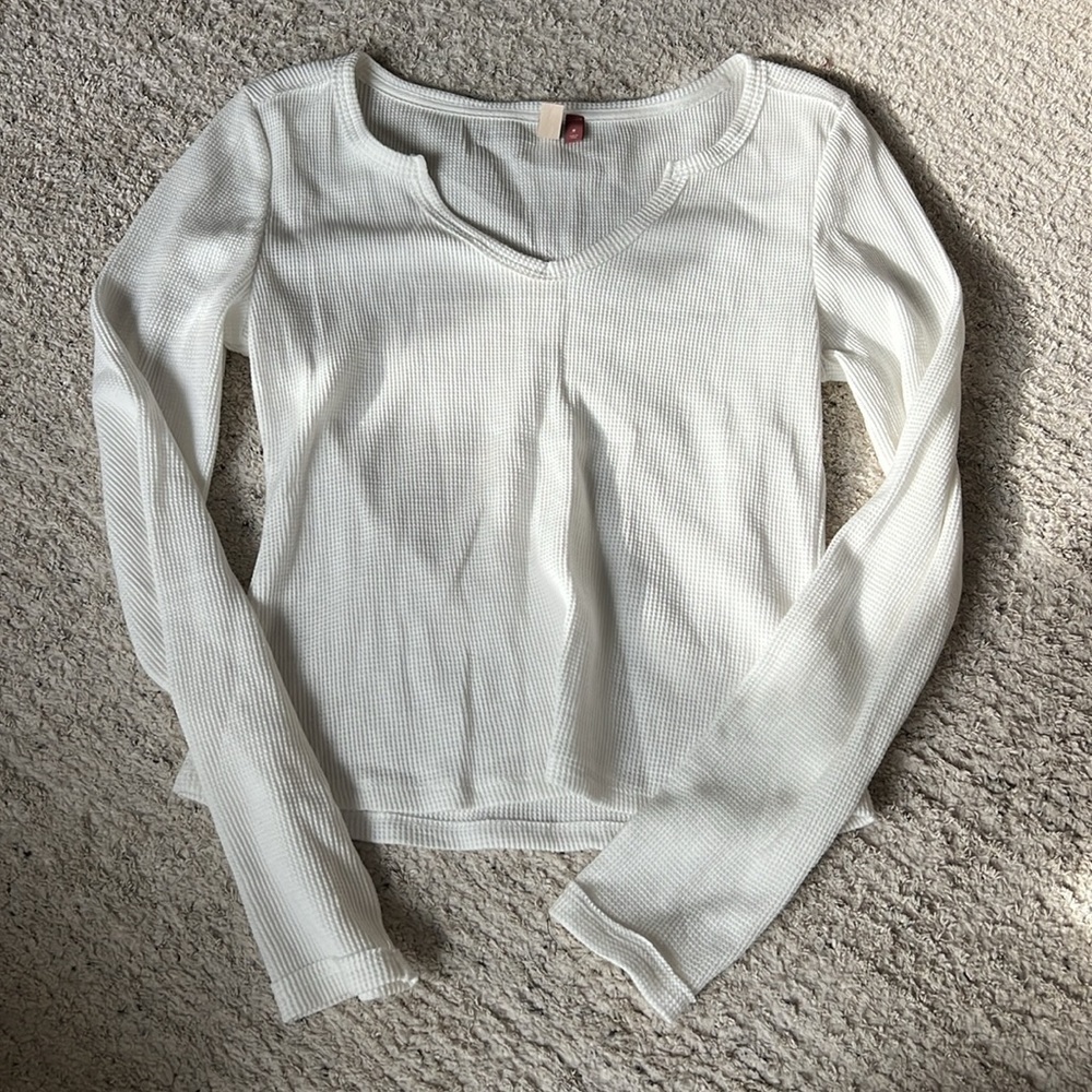Anthropologie Pilcro Waffle Knit Tee